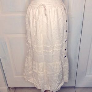 Coach Striped Tiered Maxi Skirt Size 0